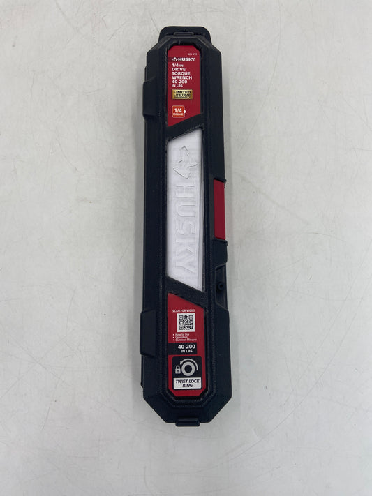 New Husky 1/4 inch Drive Torque Wrench 40-200 LBS 625319