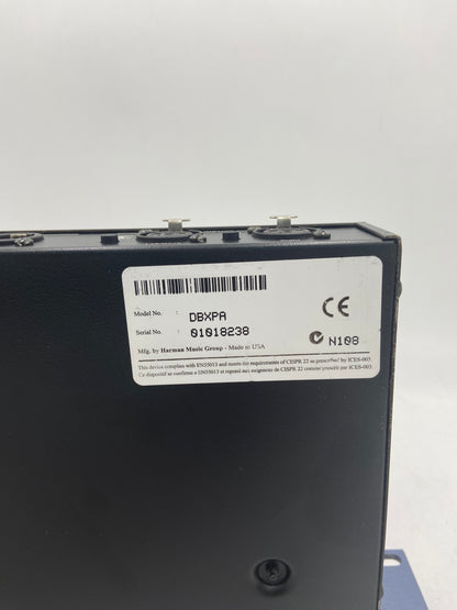dbx DriveRack PA Professional Equalization and Loudspeaker Control System DBXPA