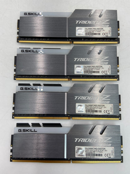 G.Skill Trident Z RGB 128GB (4x32GB) DDR4 Computer RAM F4-3200C16Q-32GTZR