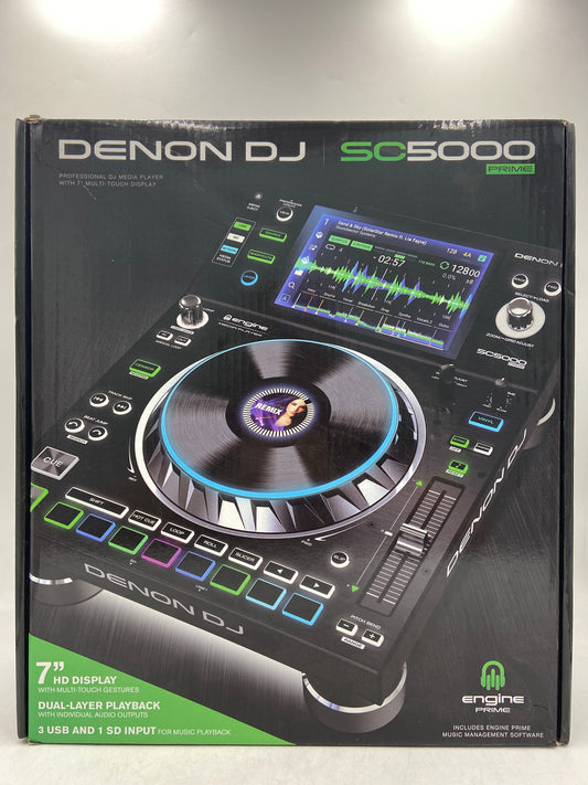 Denon DJ SC5000 Prime Professional DJ Media Player with 7" Multi-Touch Display SC5000 with Original Box