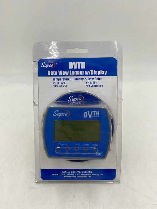 New Supco DVTH Data View Logger with Display Temperature, Humidity & Dew Point Thermometer H26-683