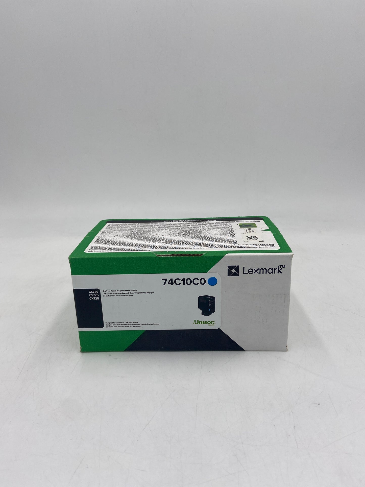 New Lexmark 74C10C0 Cyan Toner Cartridge