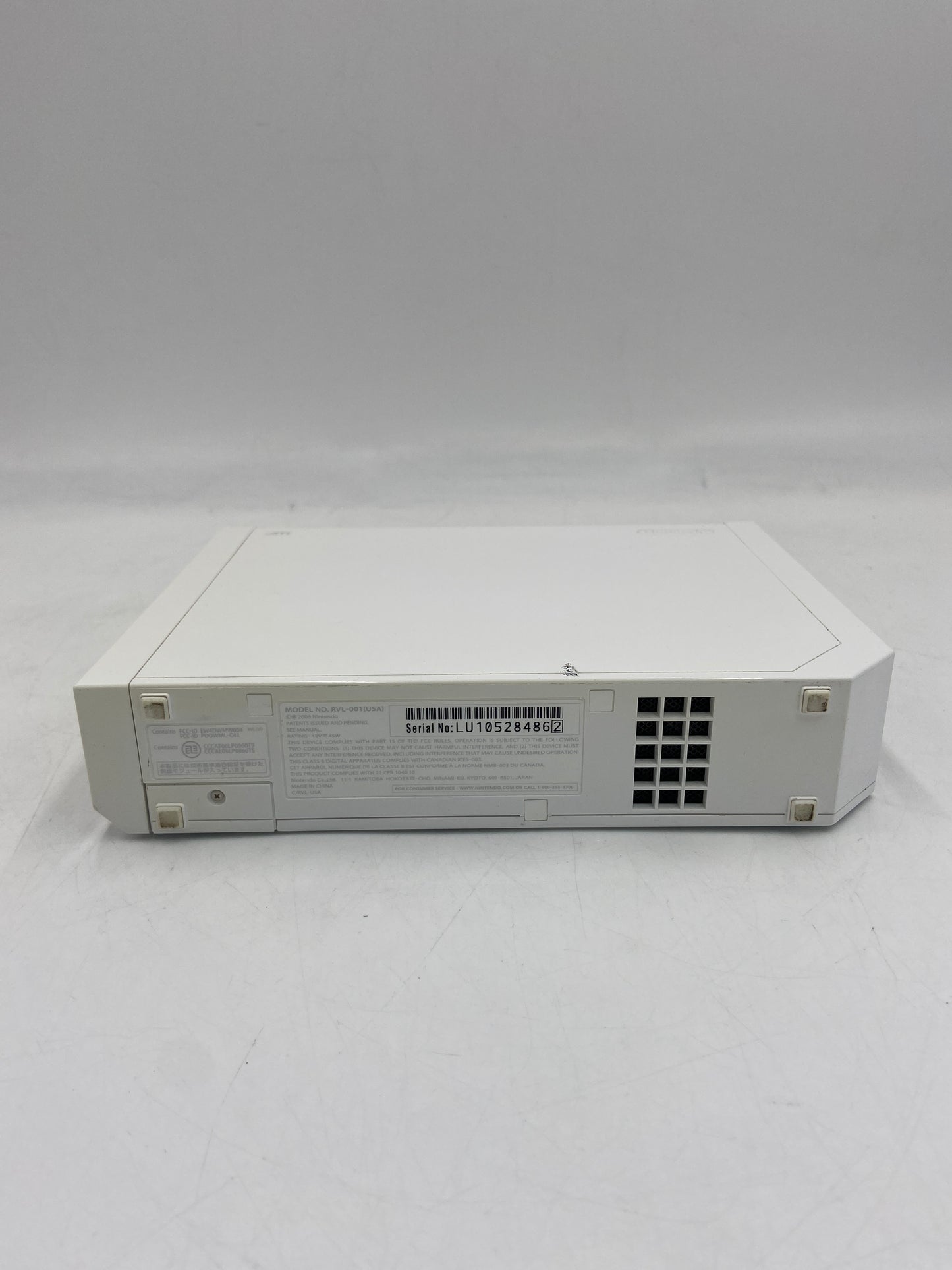 Nintendo Wii Video Game Console Only RVL-001 White