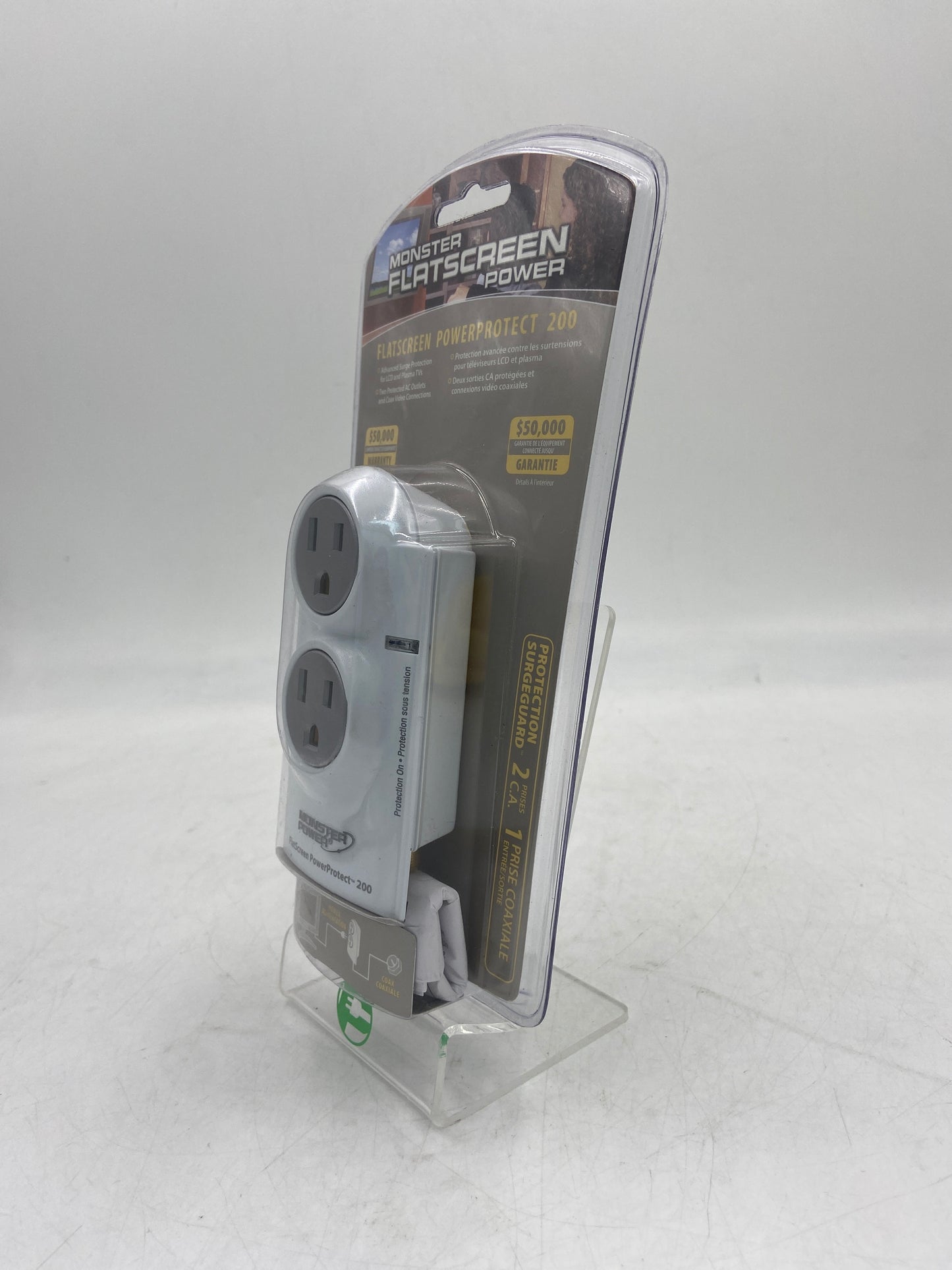 New Monster Flatscreen PowerProtect 200 Surge Guard Outlet