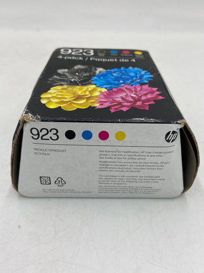 New HP 923 6C3Y6LN Black, Yellow, Cyan and Magenta Ink Cartridge