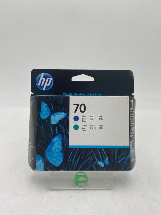 New HP 70 C9408A Blue / Green Ink Cartridge EXPIRED