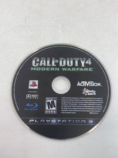 Lot of 3 Sony PlayStation 3 PS3 Games Modern Warfare Lot