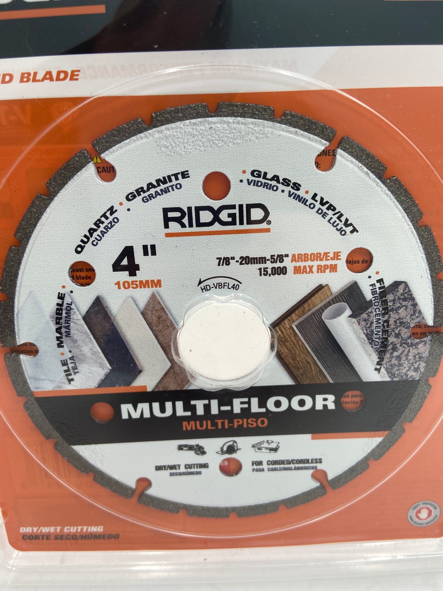 New Rigid 4" V-Tech Multi-Floor Diamond Blade Saw Blade 1009602228