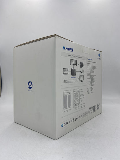 New Akitio Thunder3 Quad X 4-Bay Thunderbolt 3 Storage with Power Delivery T3QX-T3DIAY-AKTU