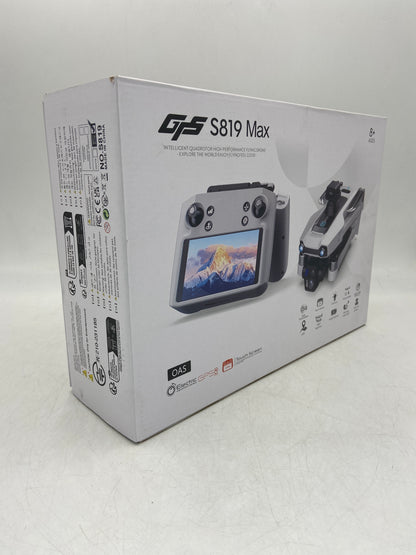 New GPS S819 Max Blue 3-Axis HD Camera Drone with Touch Screen Smart Remote S819