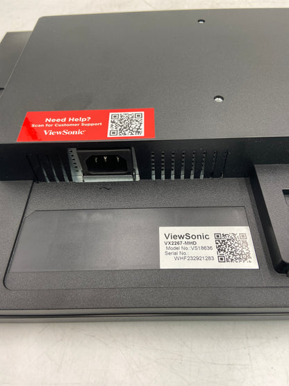 Broken ViewSonic 21.5" VX2267-mhd 1080p Full HD LED Backlit Display VS18636