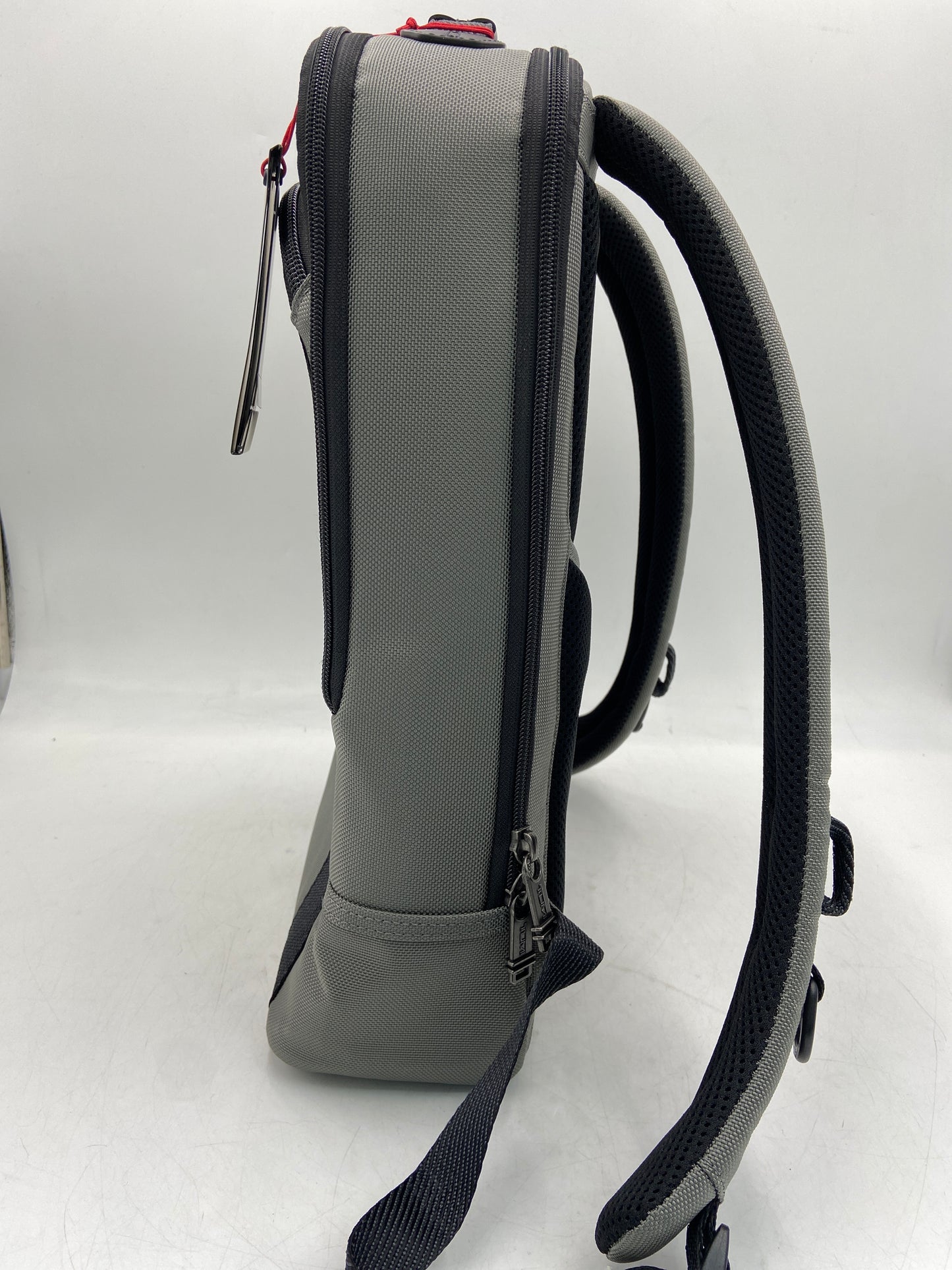 New Tumi Alpha Bravo Ballistic Nylon & Leather Davis Backpack Grey 153444-T003