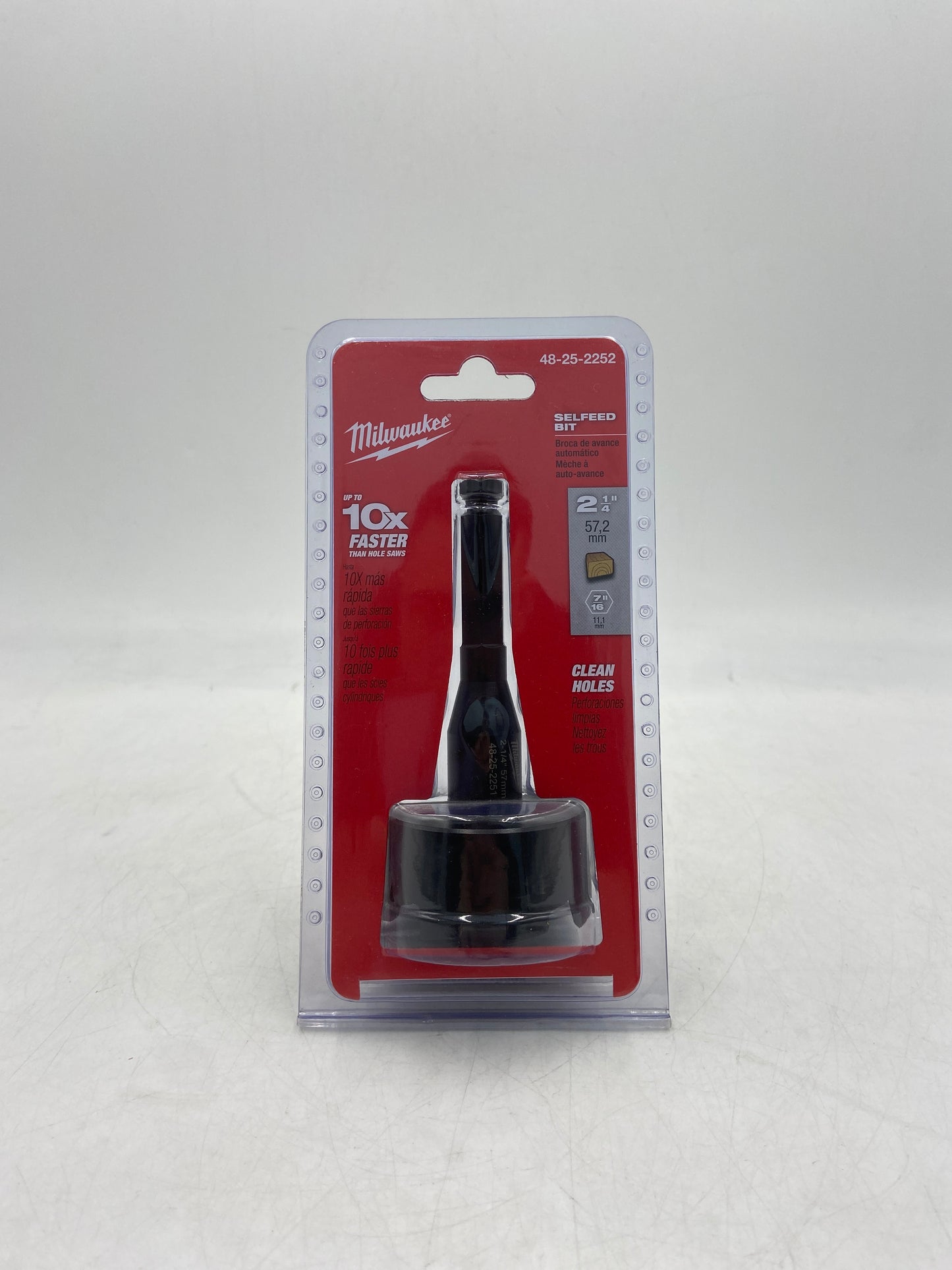 New Milwaukee 48-25-2252 2 1/4" Selfeed Bit