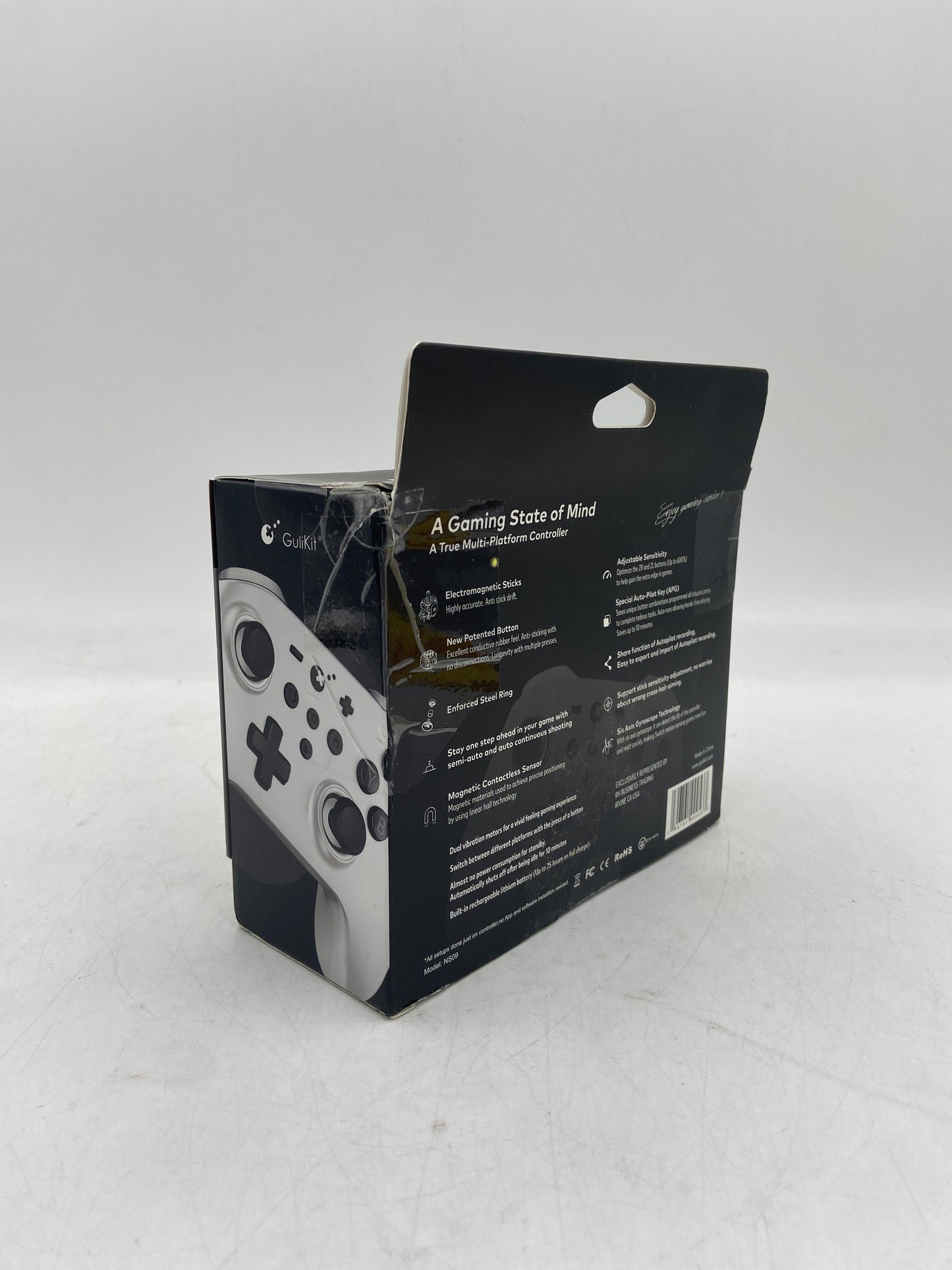 New Zen Pro for Nintendo Switch, PC, Android, iOS Wireless Gaming Controller NS09 (Black & White)