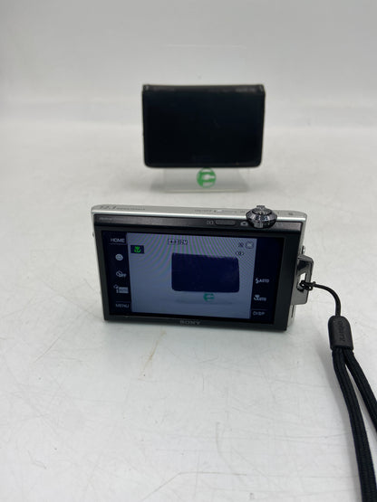 Sony Cyber-Shot DSC-T900 Silver 12.1MP Compact Digital Camera