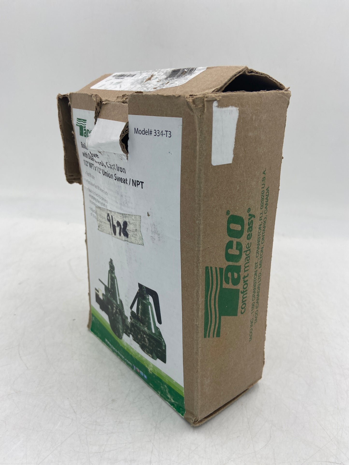 New Open Box Taco Cast Iron Boiler Feed Valve 334-T3