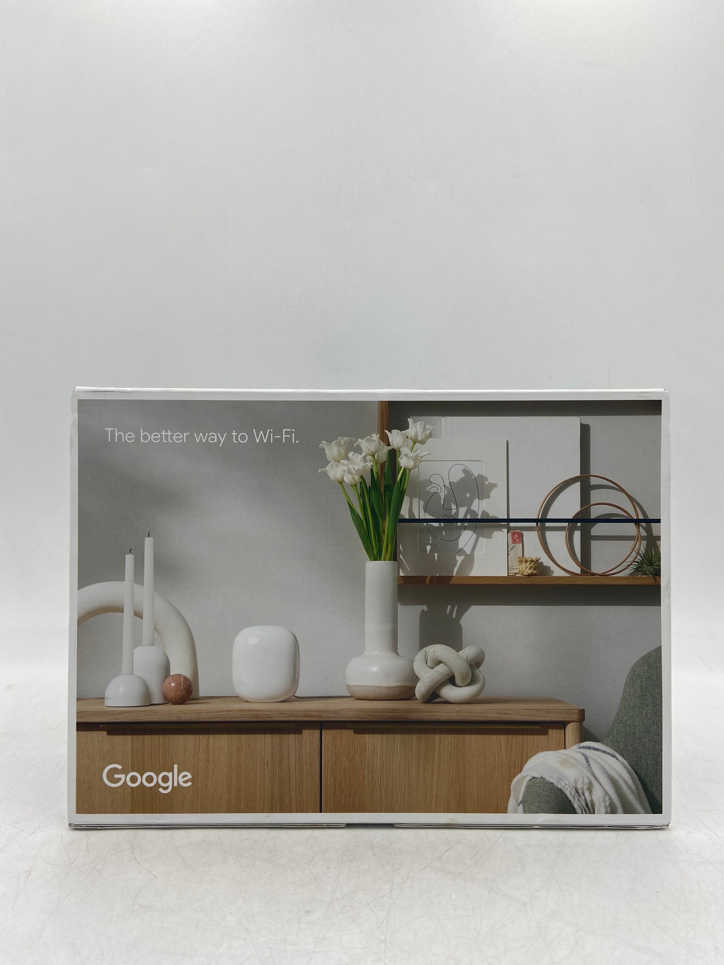 New Google Nest Wifi Pro Tri Band Mesh Router System GA03689 US Snow 2 Pack