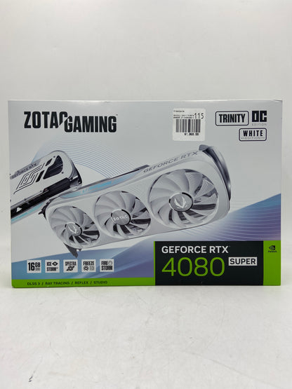 New Open Box Geforce RTX Zotac Gaming 4080 Super White Edition Graphics Card GPU 16GB