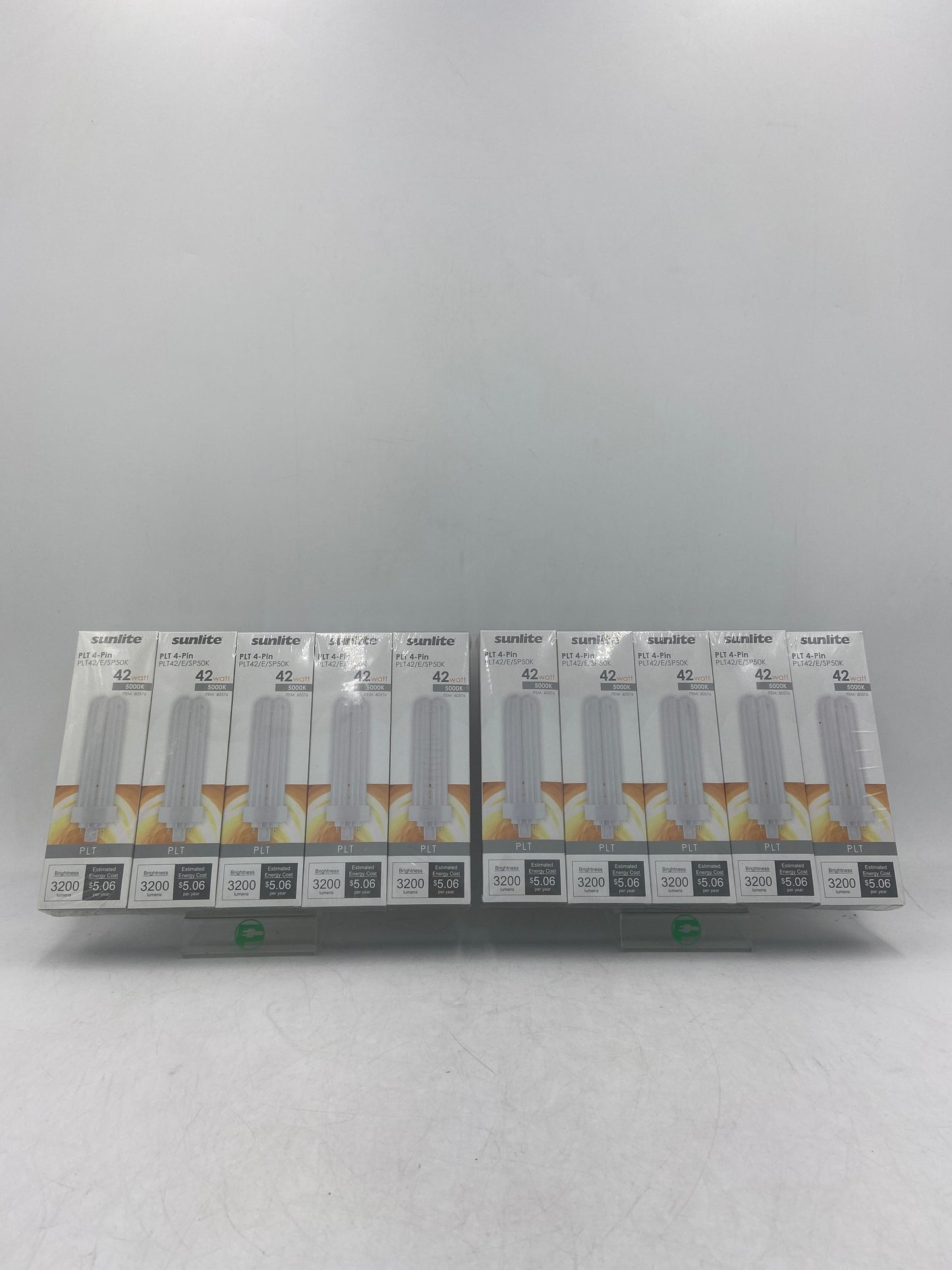 New sunlite PLT 4 Pin PLT42/E/SP50K 42 WATT Compact Fluorescent Light Bulbs 60576 10 PACK