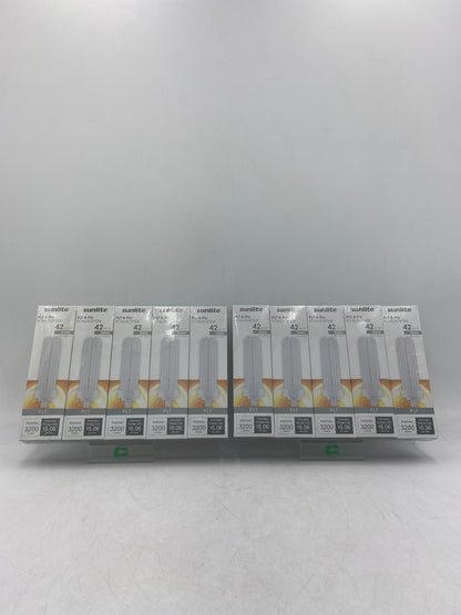 New sunlite PLT 4 Pin PLT42/E/SP50K 42 WATT Compact Fluorescent Light Bulbs 60576 10 PACK