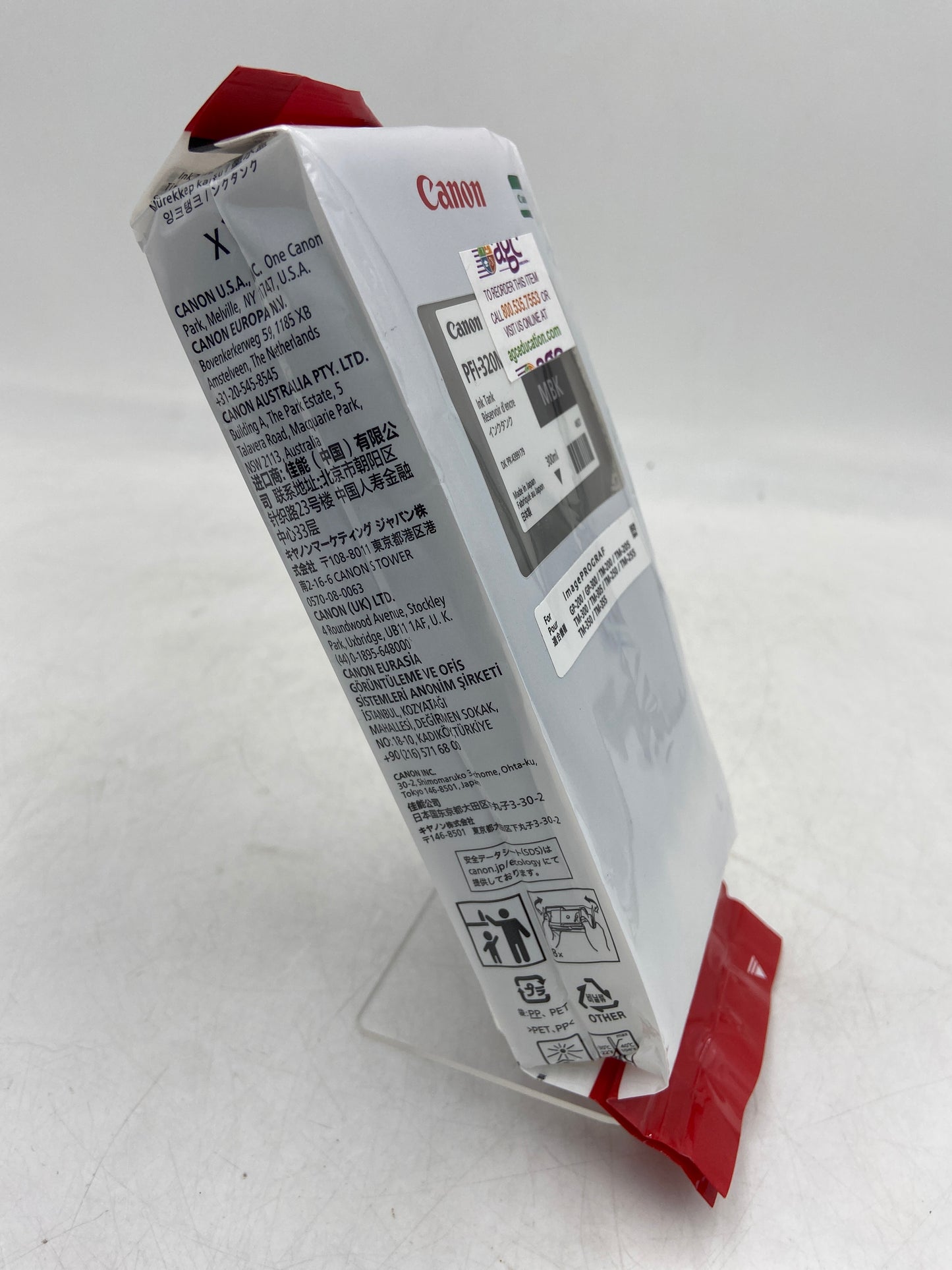 New Canon PFI-320MBK 4927 Black Ink Tank