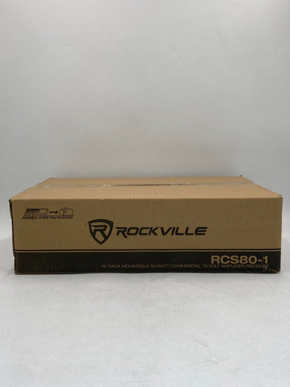New Rockville 19" Rack Mountable 60W 70V Commercial Amplifier/Receiver  RCS801