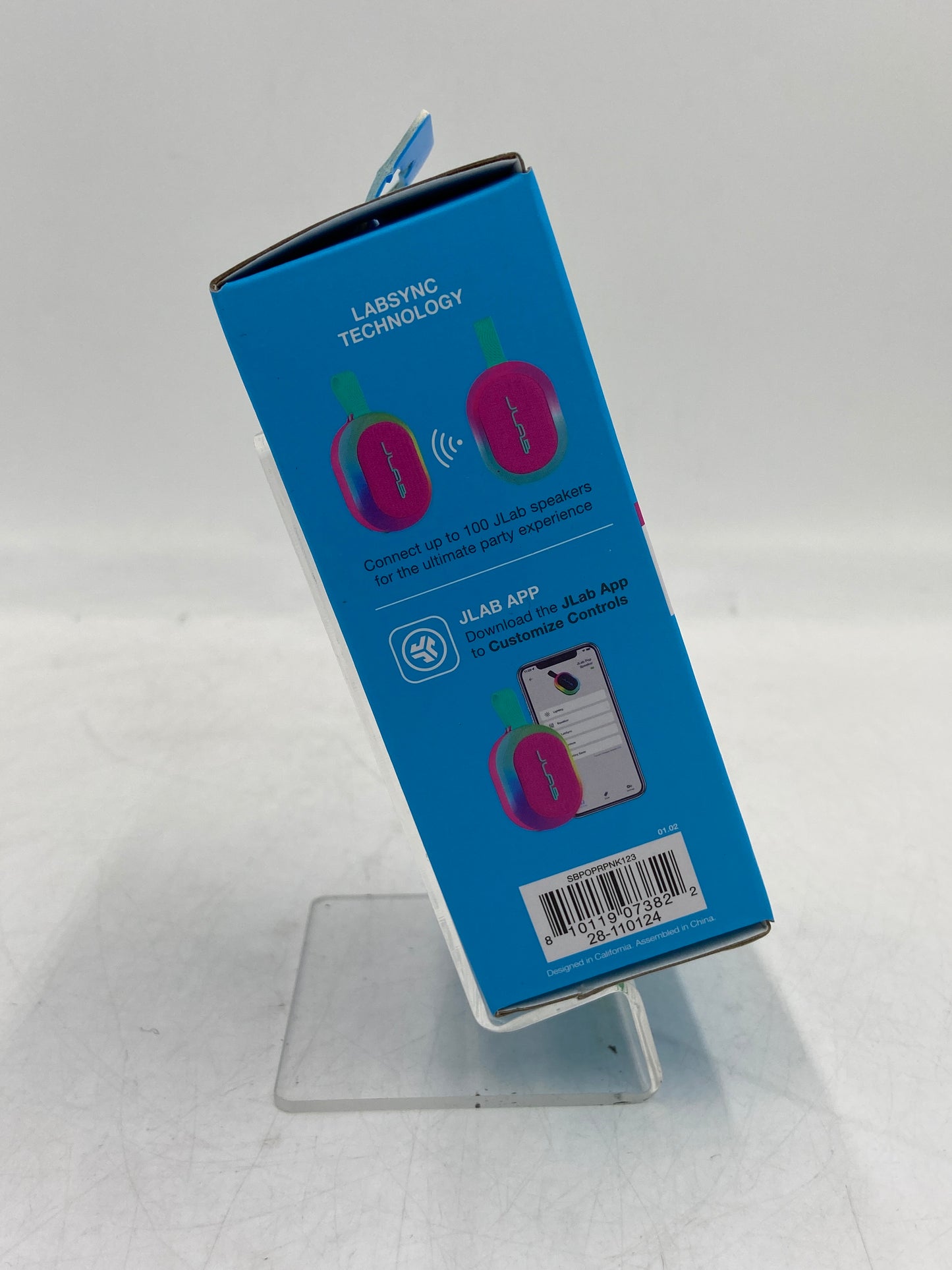 New JLAB POP PARTY (Pink) Ultra-Portable Wireless Speaker SBPOPRPNK123