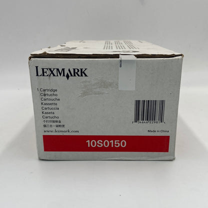 New Open Box Lexmark 10S0150 Black Toner Print Cartridge