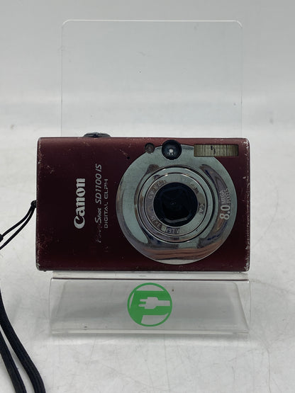 Broken Canon PowerShot SD1100 IS 8.0MP Compact Camera Lens is Broken Image on screen is Green