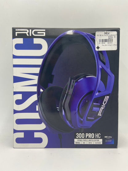 New RIG 300 PRO HC 3D AUDIO GAMING HEADSET 10-1531-01 COSMIC PURPLE