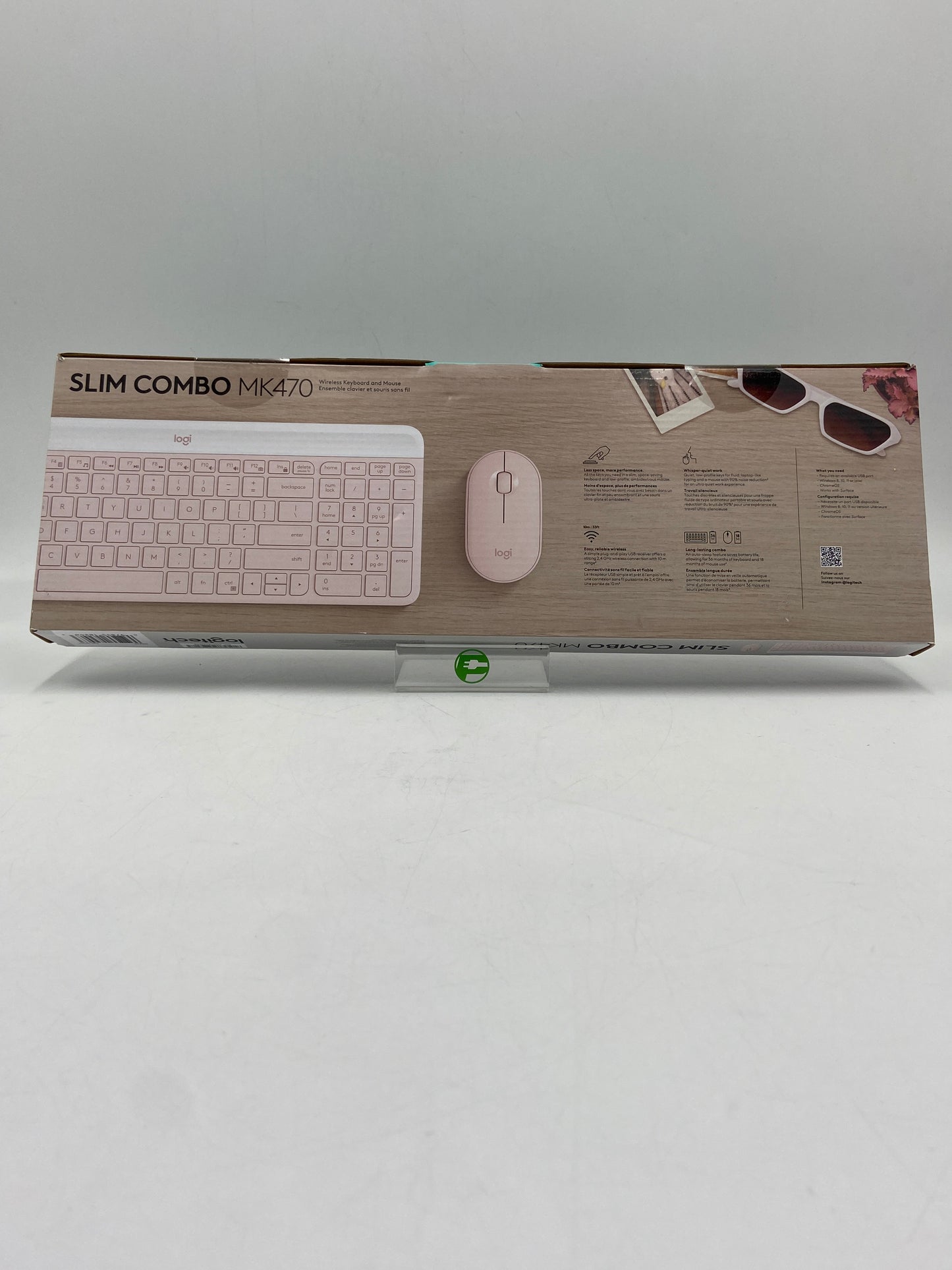 New Open Box Logitech SLIM COMBO Keyboard and Mouse Combo MK470