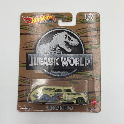 New Hot Wheels Premium Jurassic World Lot 1/5 3/5 4/5 5/5 DLB45