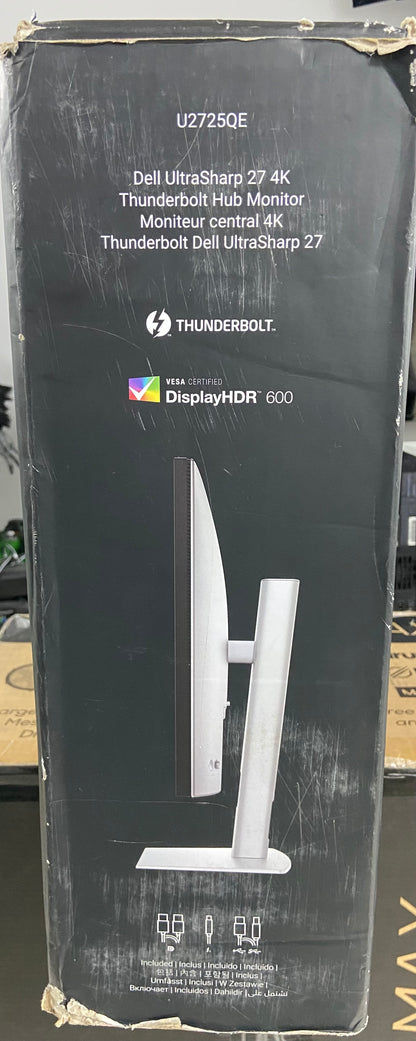 New Open Box Dell UltraSharp 27" 4K Thunderbolt Hub Monitor Monitor U2725QE