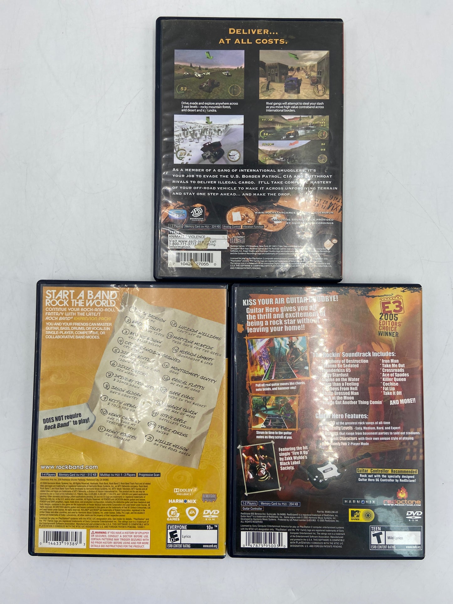 Lot of 3 Sony PlayStation 2 PS2 Games