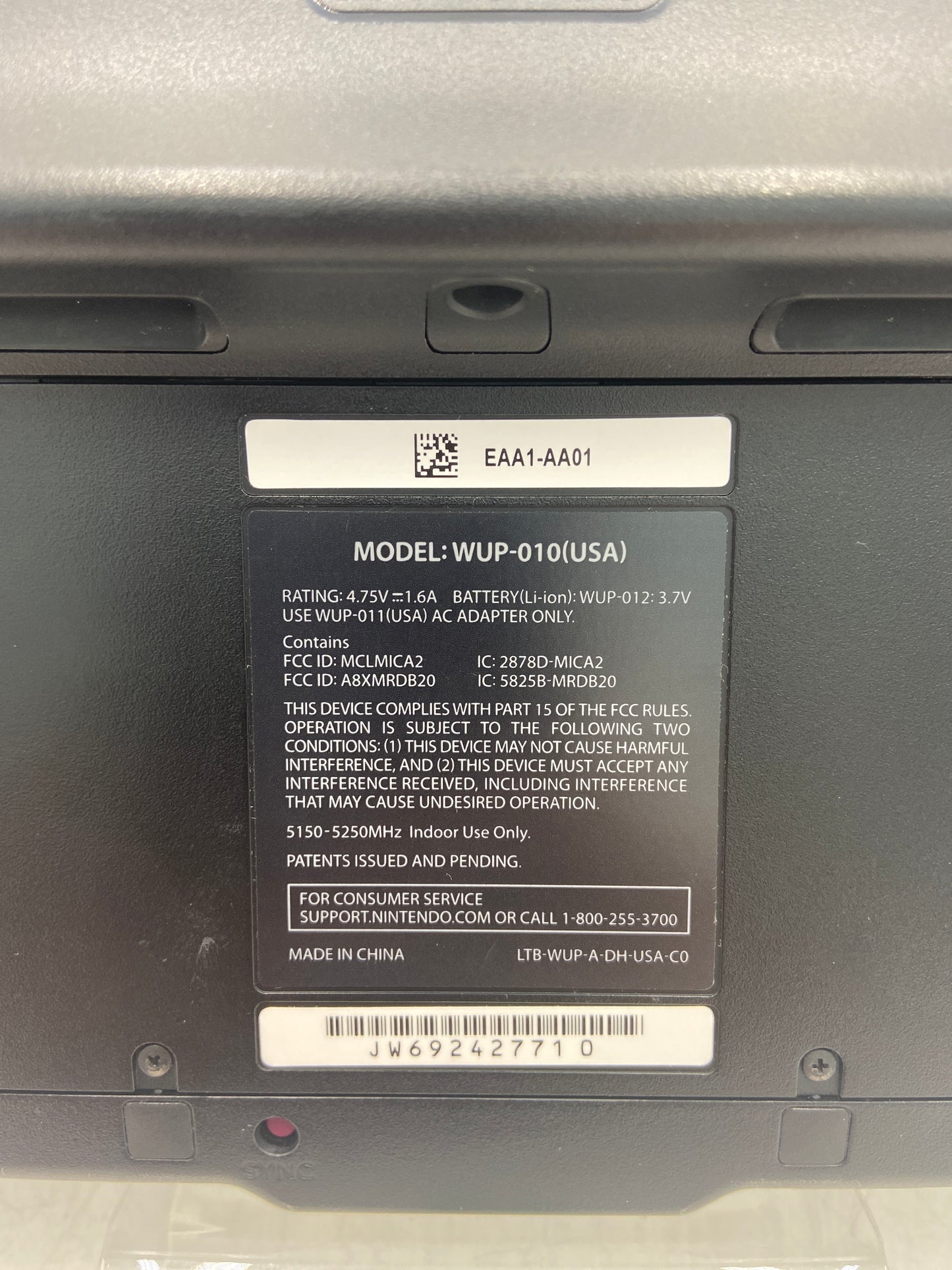 Nintendo Wii U 32GB Video Gaming Console WUP-101(2) Black