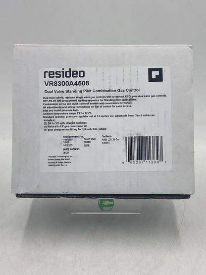 New Resideo Dual Valve Standing Pilot Combination Gas Control Valve VR8300A4508