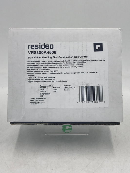 New Resideo Dual Valve Standing Pilot Combination Gas Control Valve VR8300A4508