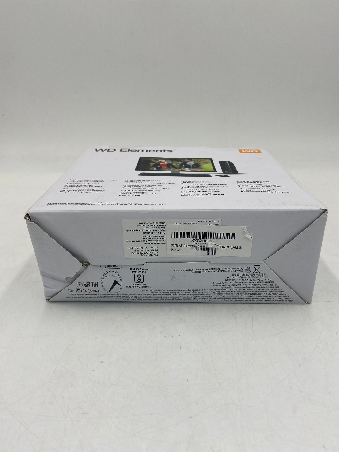 New WD ELEMENTS DESKTOP HDD 22TB External Hard Drive WDBWLG0220HBK