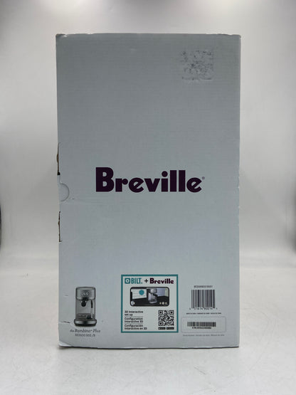 New Breville The Bambino Plus Stainless Steel Coffee Machine BES500 BSS/B
