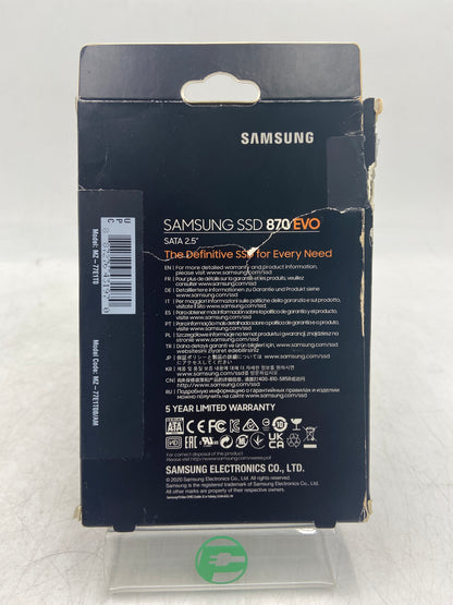 Samsung 2.5" 870 EVO 1TB SATA III 6Gbps SSD MZ-77E1T0 Solid State Drive