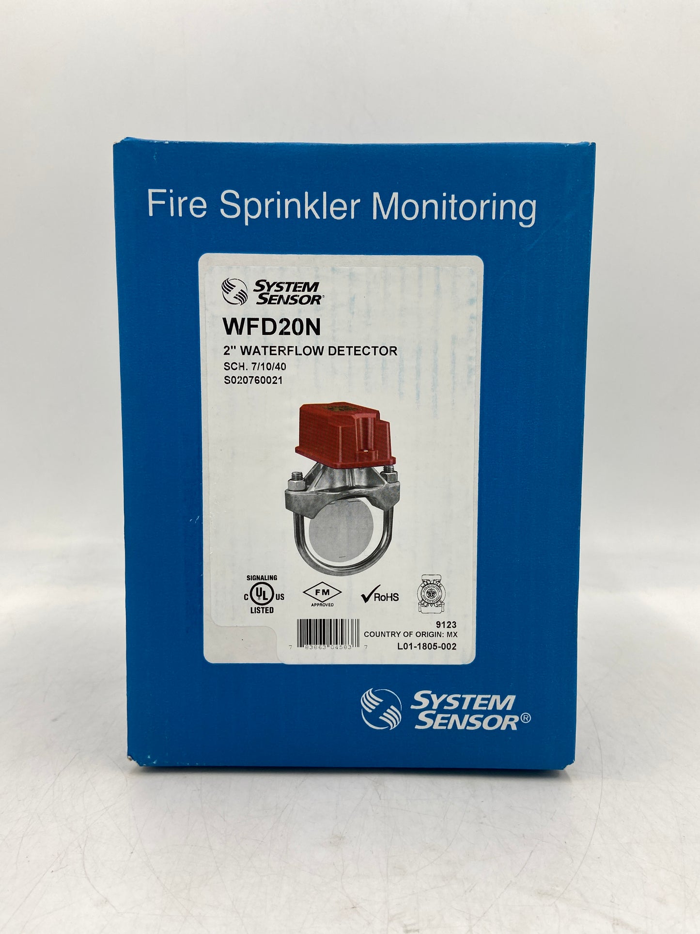 New SYSTEM SENSOR 2" Waterflow Detector Waterflow Detector WFD20N 9123