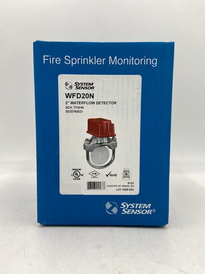 New SYSTEM SENSOR 2" Waterflow Detector Waterflow Detector WFD20N 9123