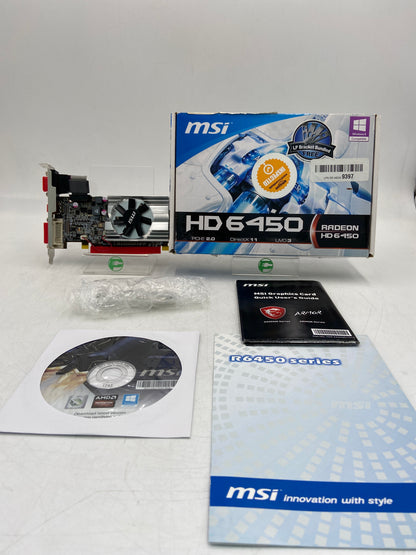 MSI Radeon HD 6450 PCl-E 2.0 GDDR3 Graphics Card G57-V1XXXXS-Y47