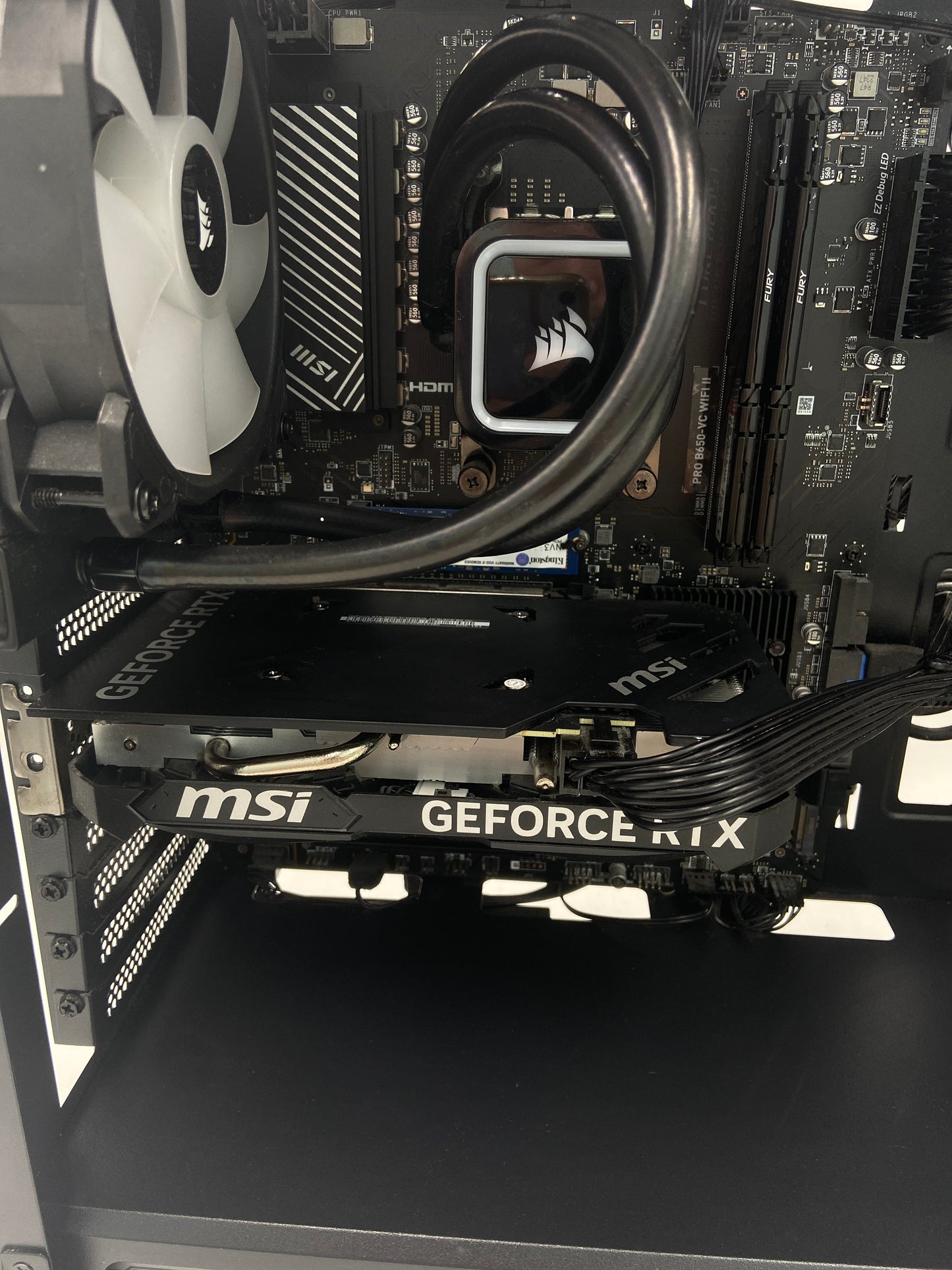 CyberPower Custom PC Black Ryzen 7 7700X 4.70GHz 16GB RAM 16GB SSD MSI GeForce RTX 4060 Ti Ventus 2X Black 8G OC