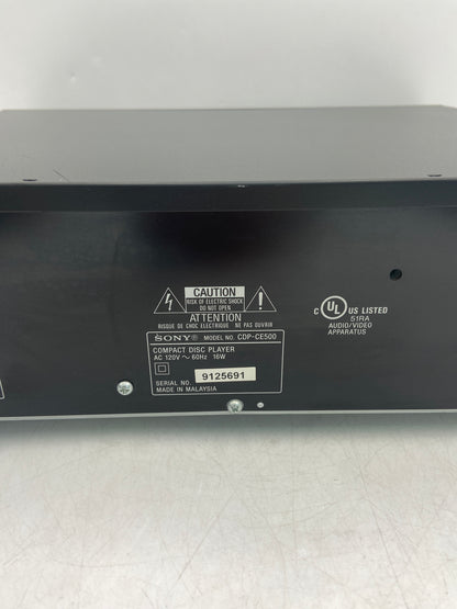 Sony CDP-C225 5-Disc CD  Compact Disc Player CDP-CE500
