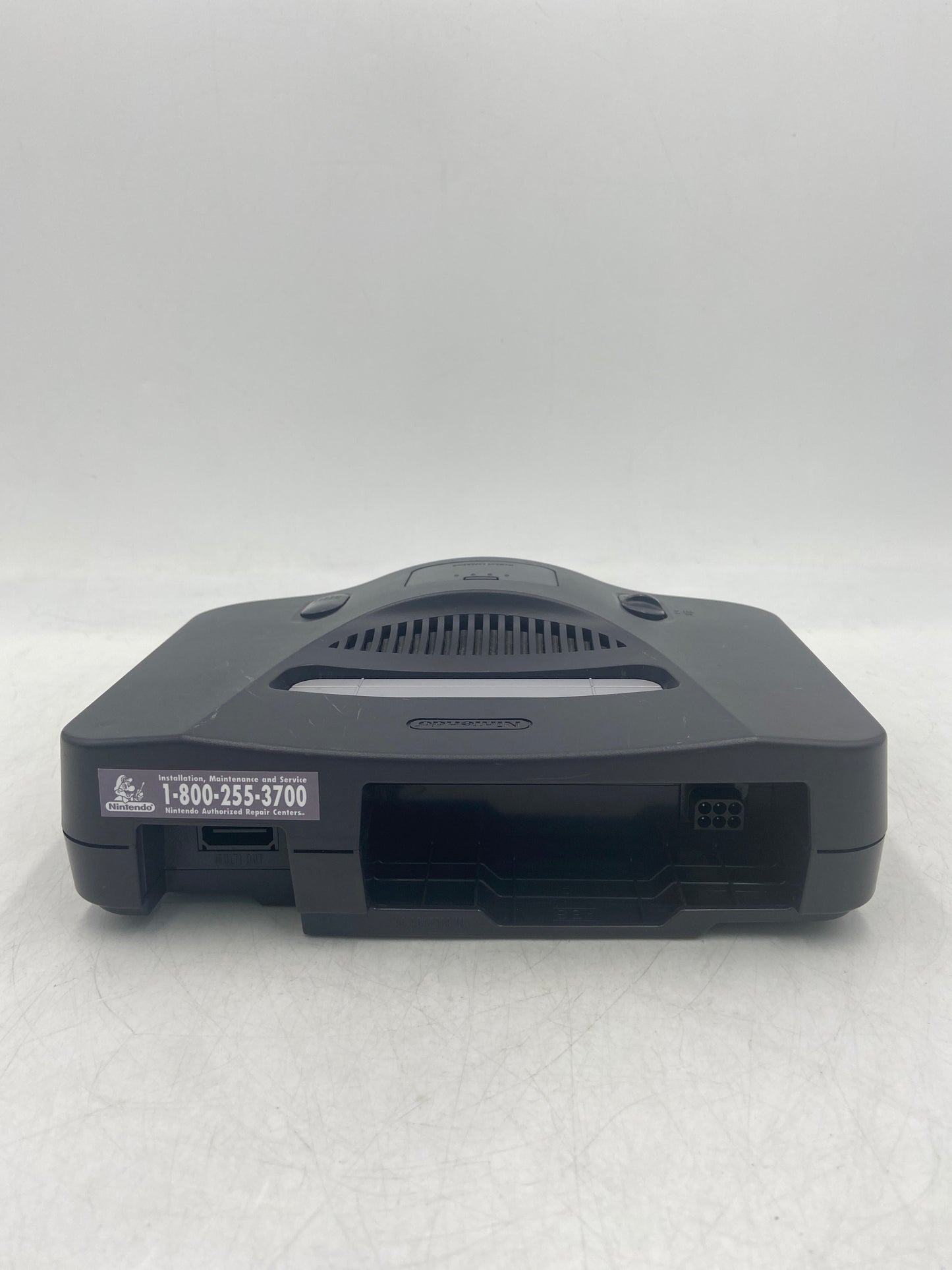 Nintendo N64 Console Gaming System NUS-001 Smoke/Clear Black With 2 Controllers and Wires
