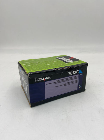 New Lexmark 701XC Cyan Toner Cartridge