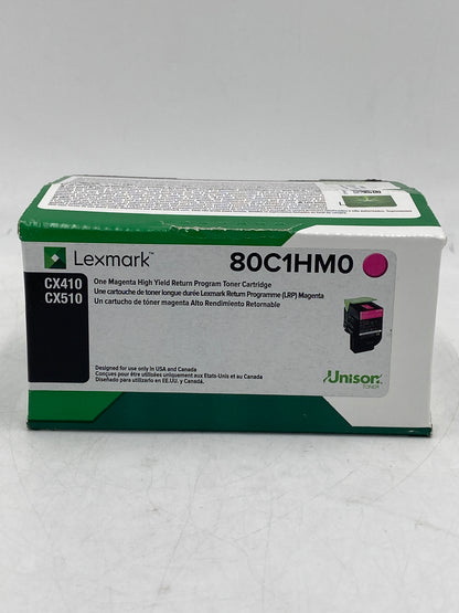 New Lexmark 80C1HM0 801HM Magenta Toner Cartridge