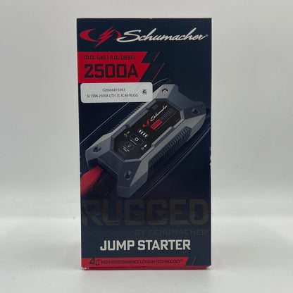 New Schumacher SL1596 2500A Rugged Lithium Jump Starter