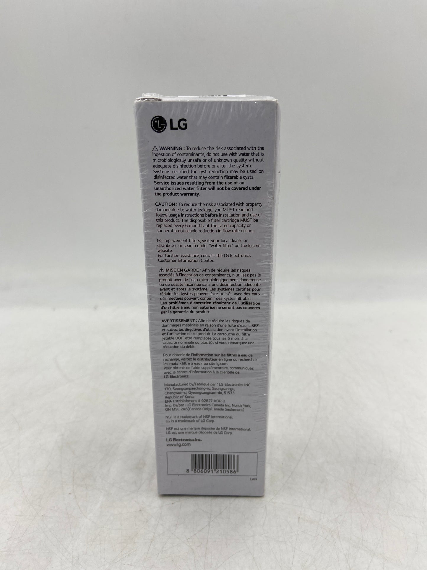 New LG LT1000P/PC/PCS Water Filter ADQ747935